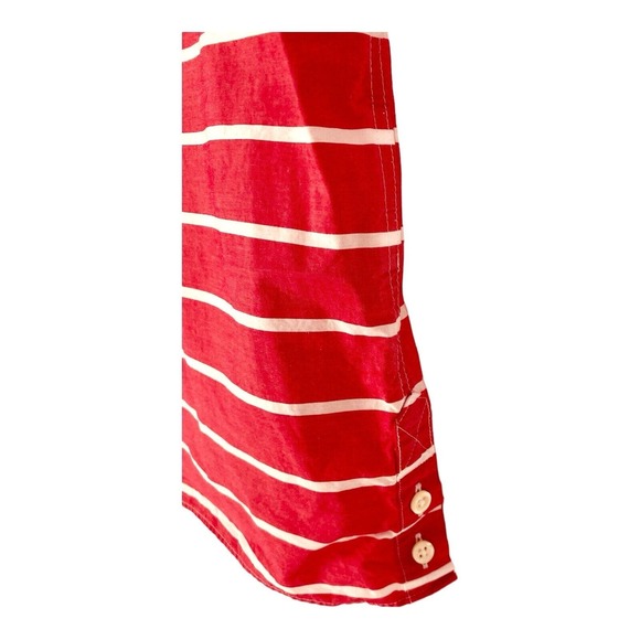 Brook Brothers Striped Shirt Mens Button Up Short Sleeves Sz Medium M - Picture 7 of 9